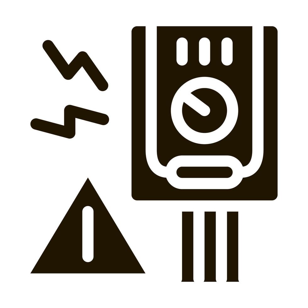 Short Circuit Icon Vector Glyph Illustration