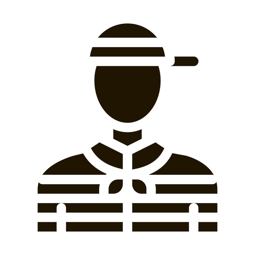 Gondolier Human Icon Vector Glyph Illustration