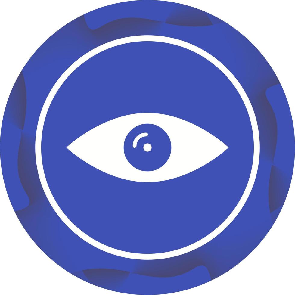 Beautiful Eye Glyph Vector Icon