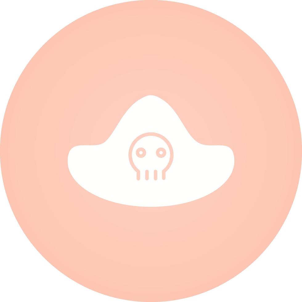 icono de vector de sombrero pirata