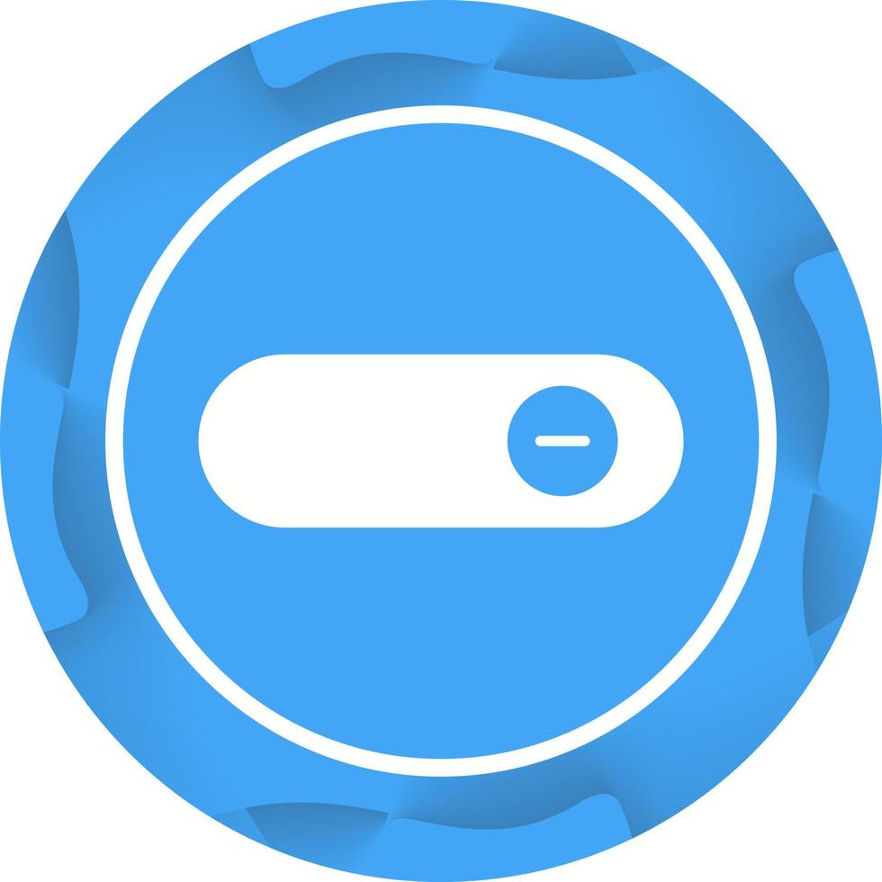 Beautiful Slide button Glyph Vector Icon