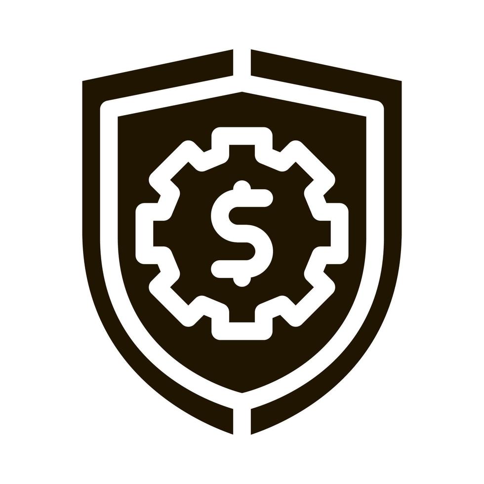 Security Shield Icon Vector Glyph Illustration