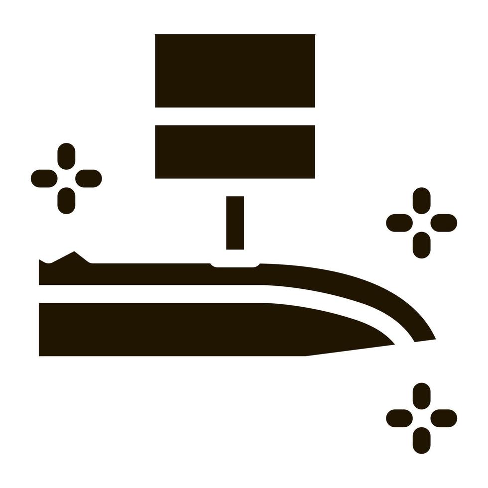 Knife Sharpening Icon Vector Glyph Illustration
