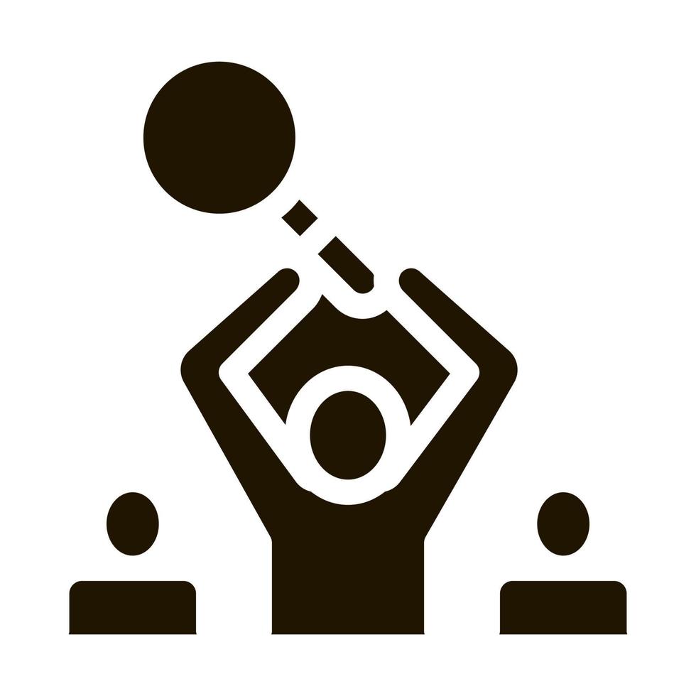 Human Research Icon Vector Glyph Illustration
