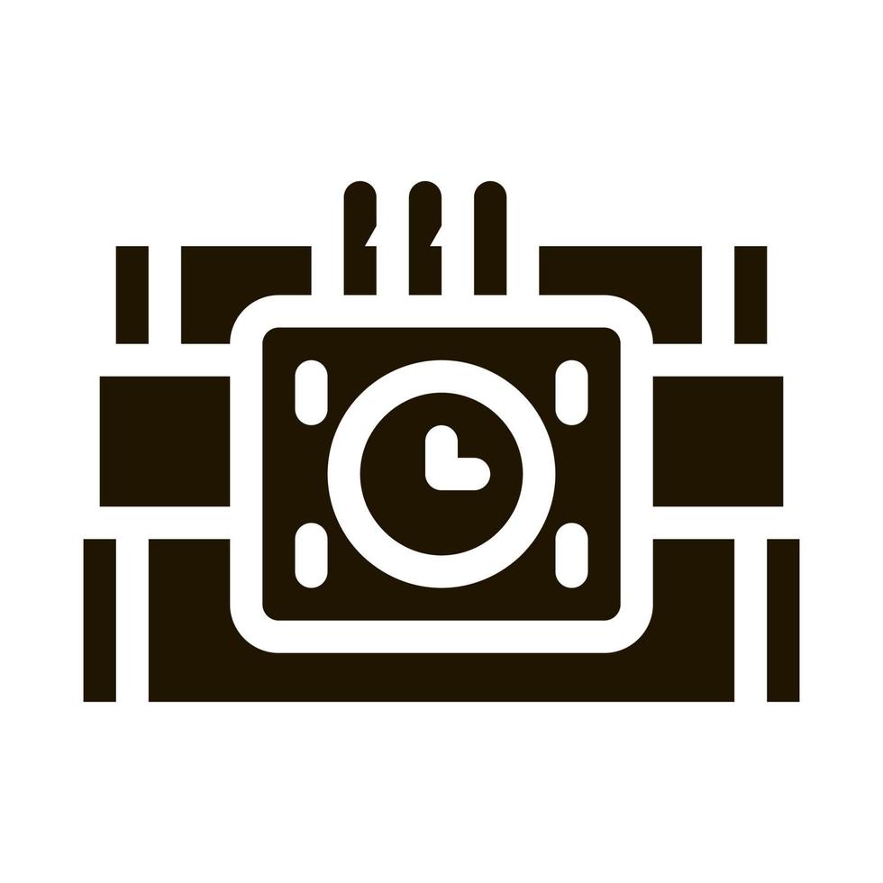 Dynamite Tool Icon Vector Glyph Illustration
