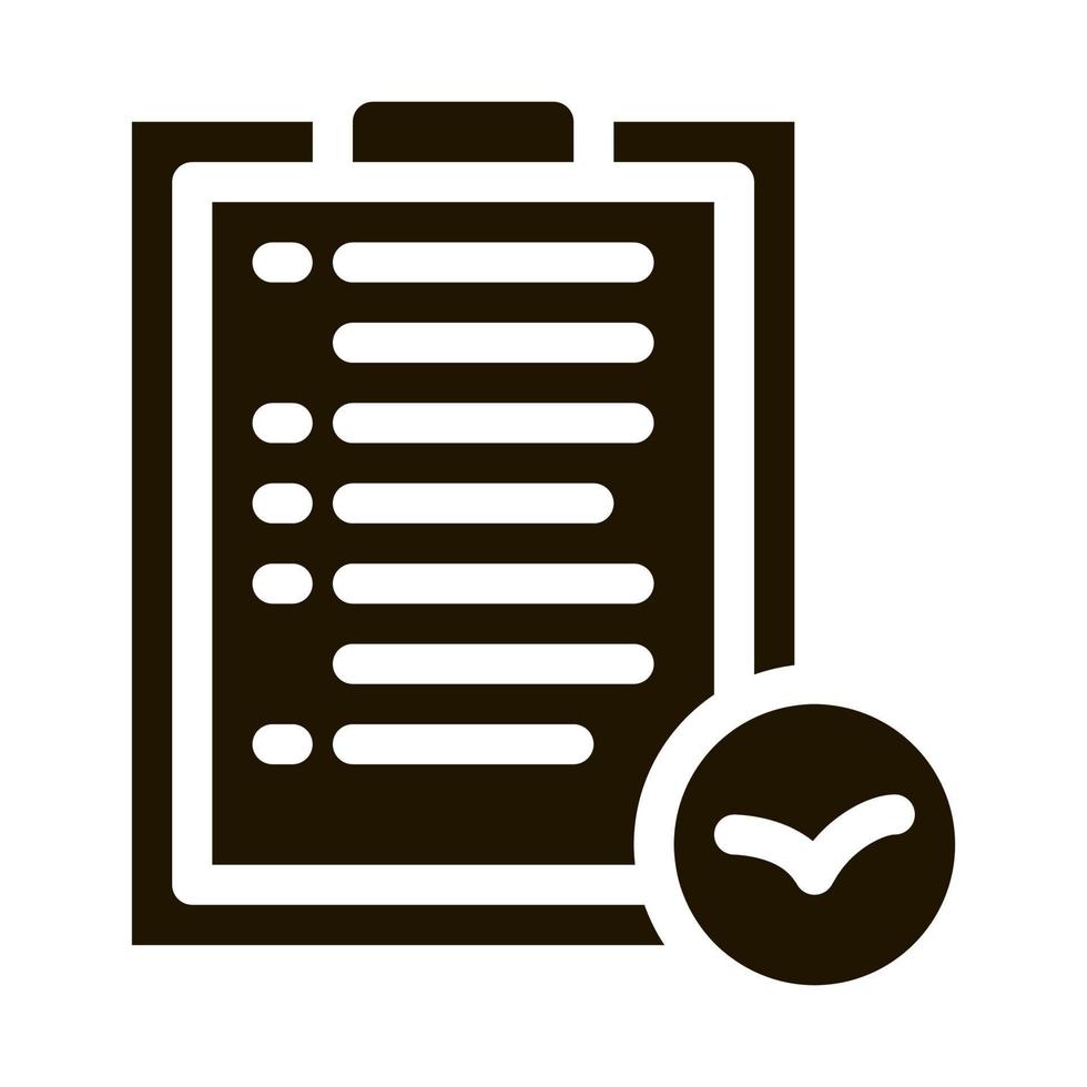 Bird Check List For Watching Icon Vector