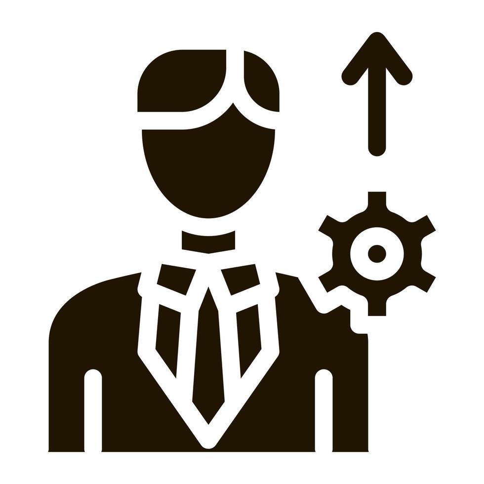 Human Productivity Growth Icon Vector