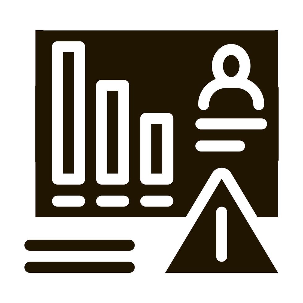 Statistician Report Tablet Icon Vector