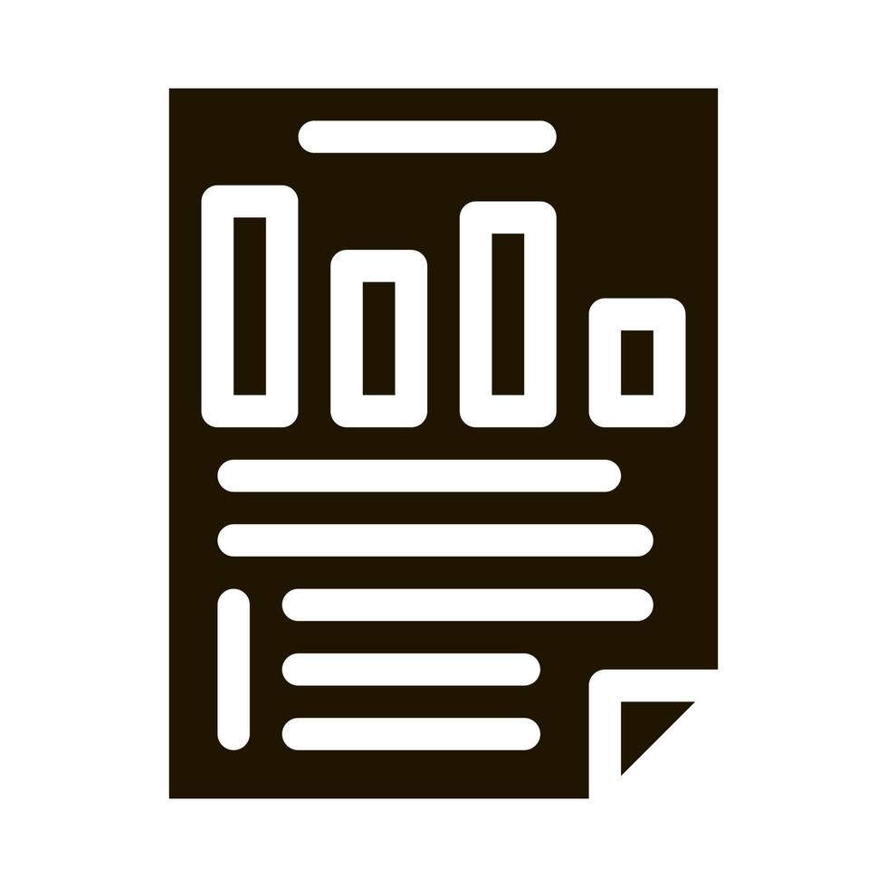 Statistician Report Document Icon Vector