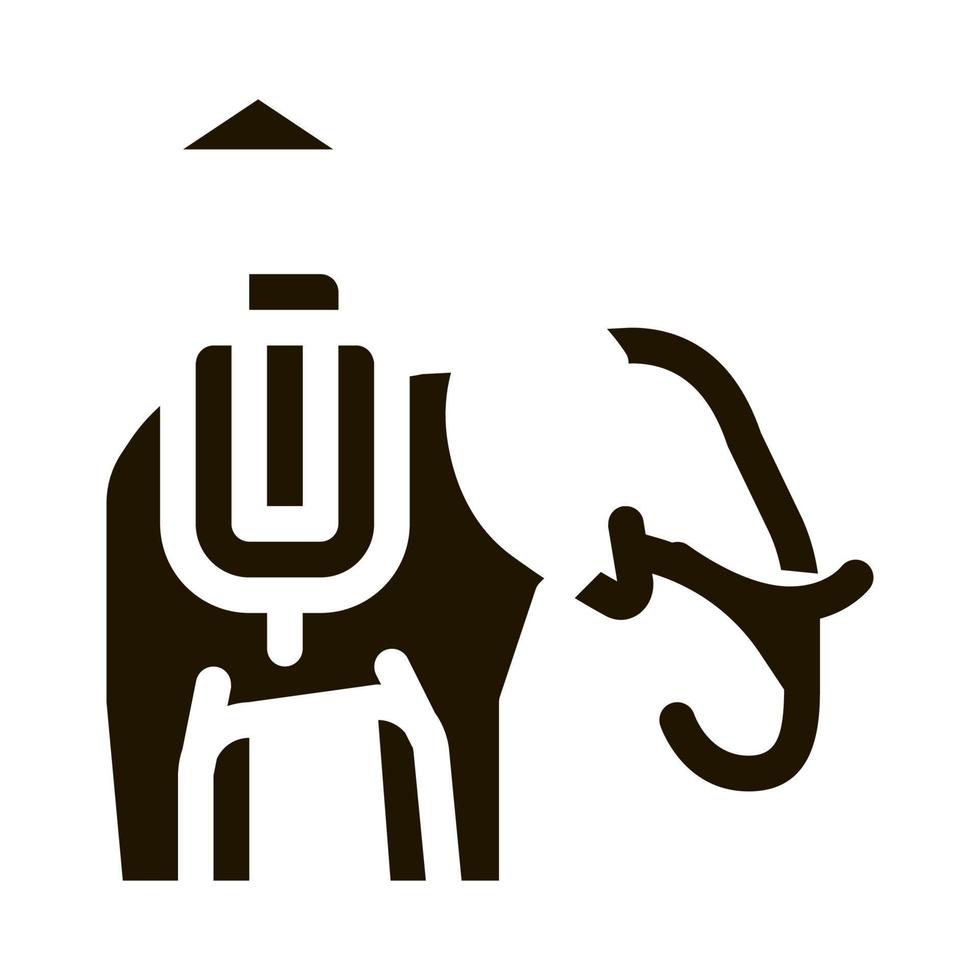 Elephant For Excursions Icon Vector