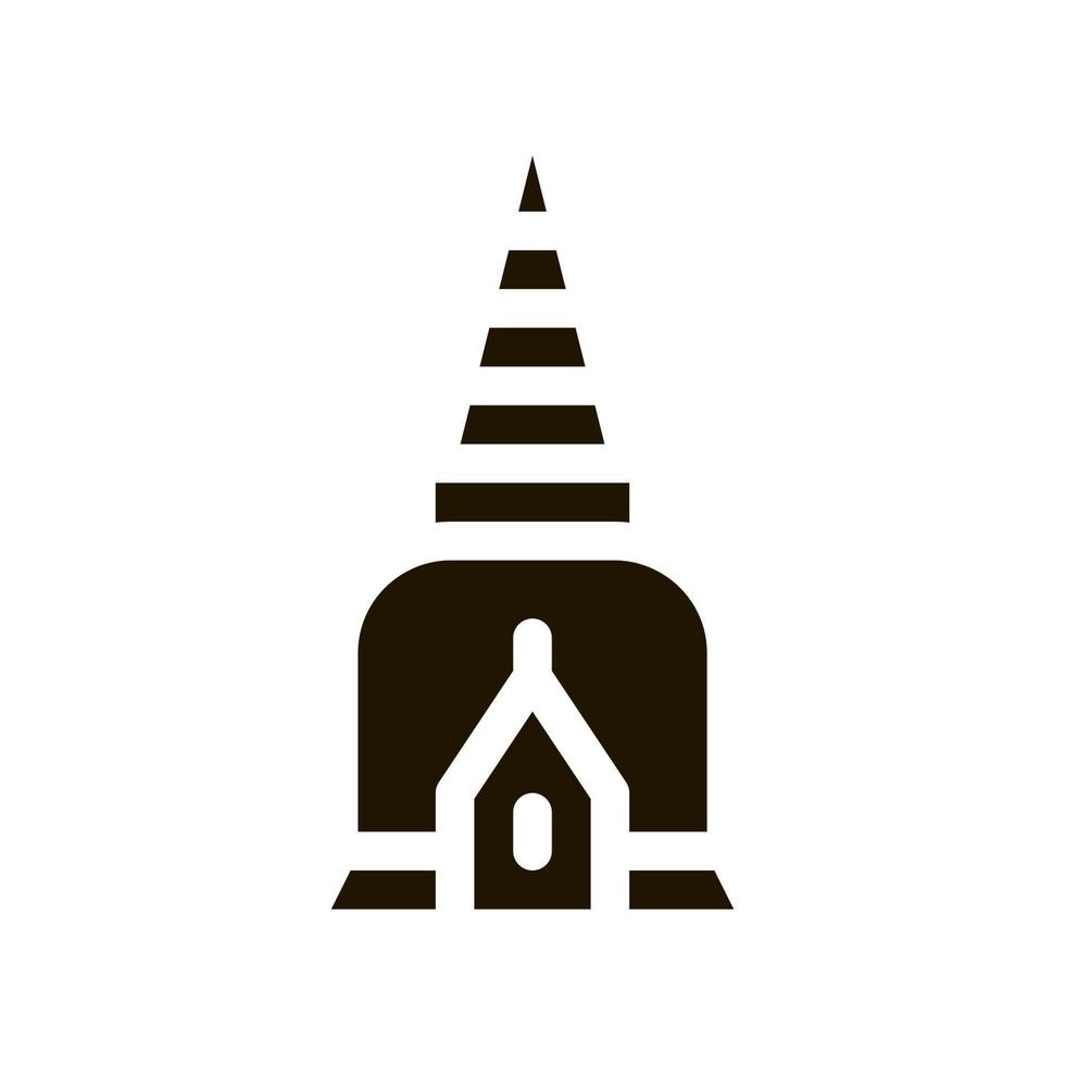 vector de icono de torre de religión de tailandia