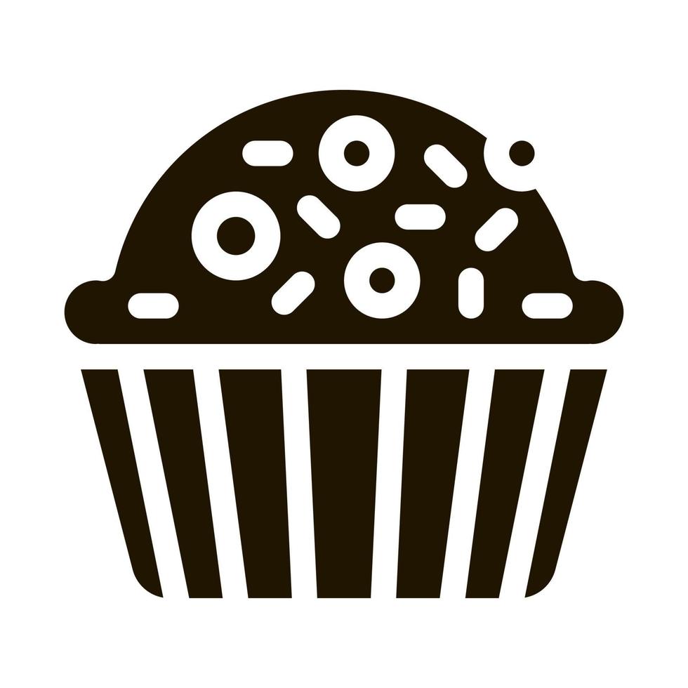 Muffin Delicious Baked Food Icon Vector