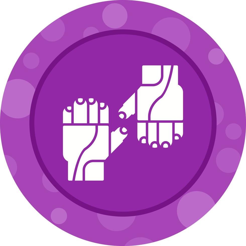 Cycling Gloves Vector Icon