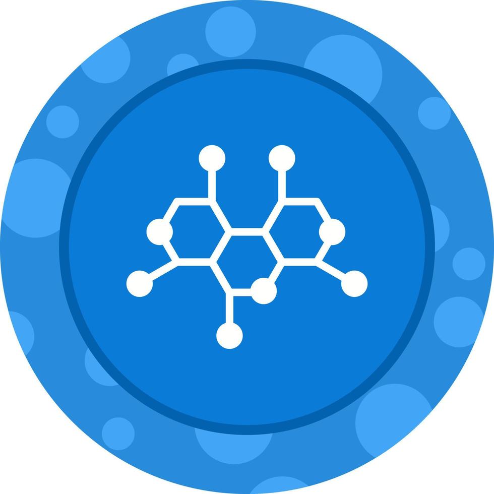 icono de vector de estructura de molécula