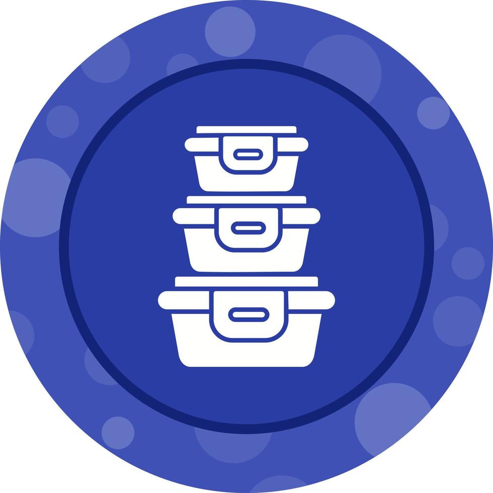 Plastic Food Container Vector Icon