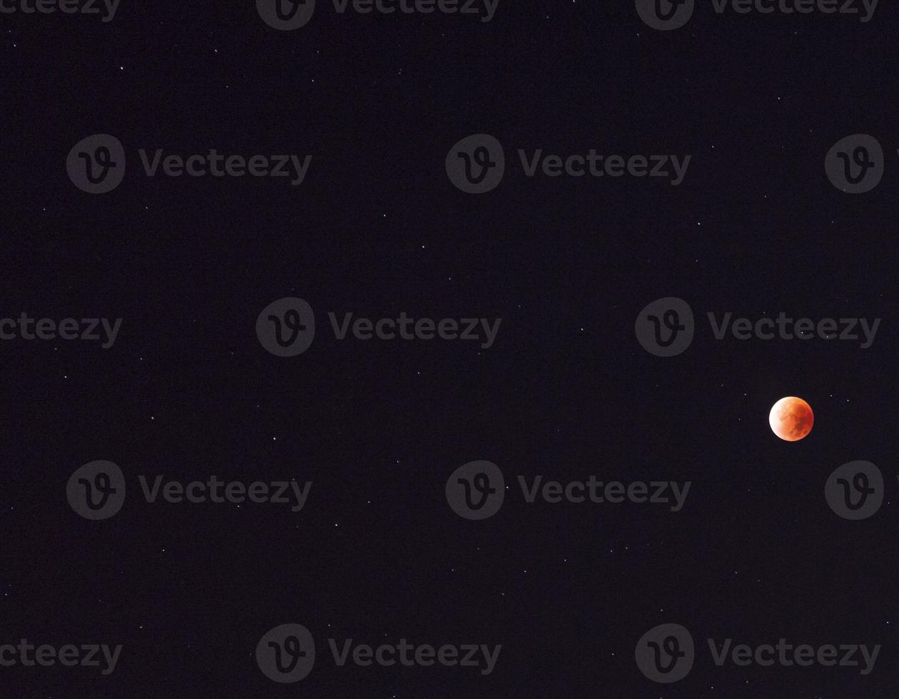 Close up picture of the blood moon during lunar eclipse 17513212 Stock