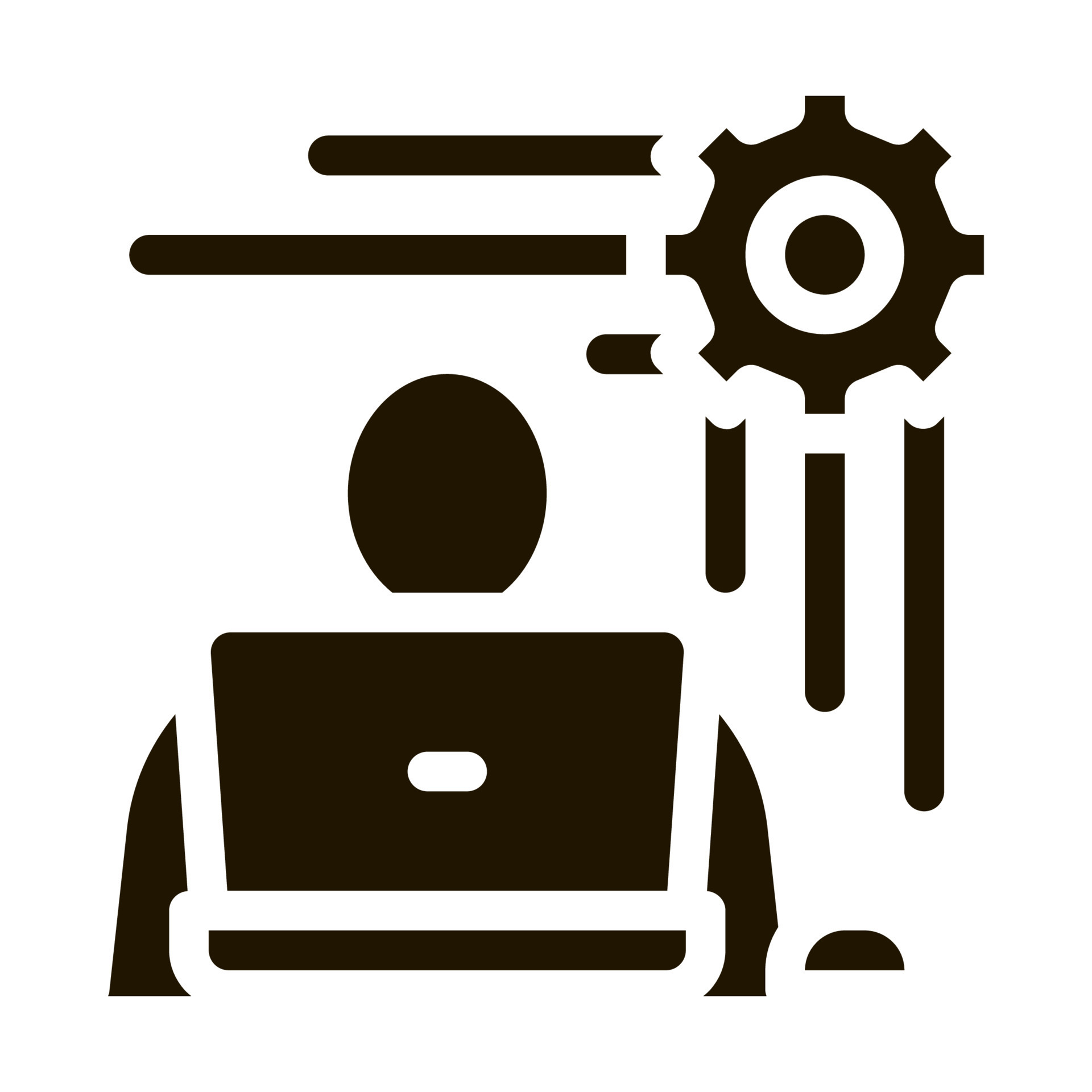 Programmer Work Icon Vector Glyph Illustration 17513502 Vector Art at ...