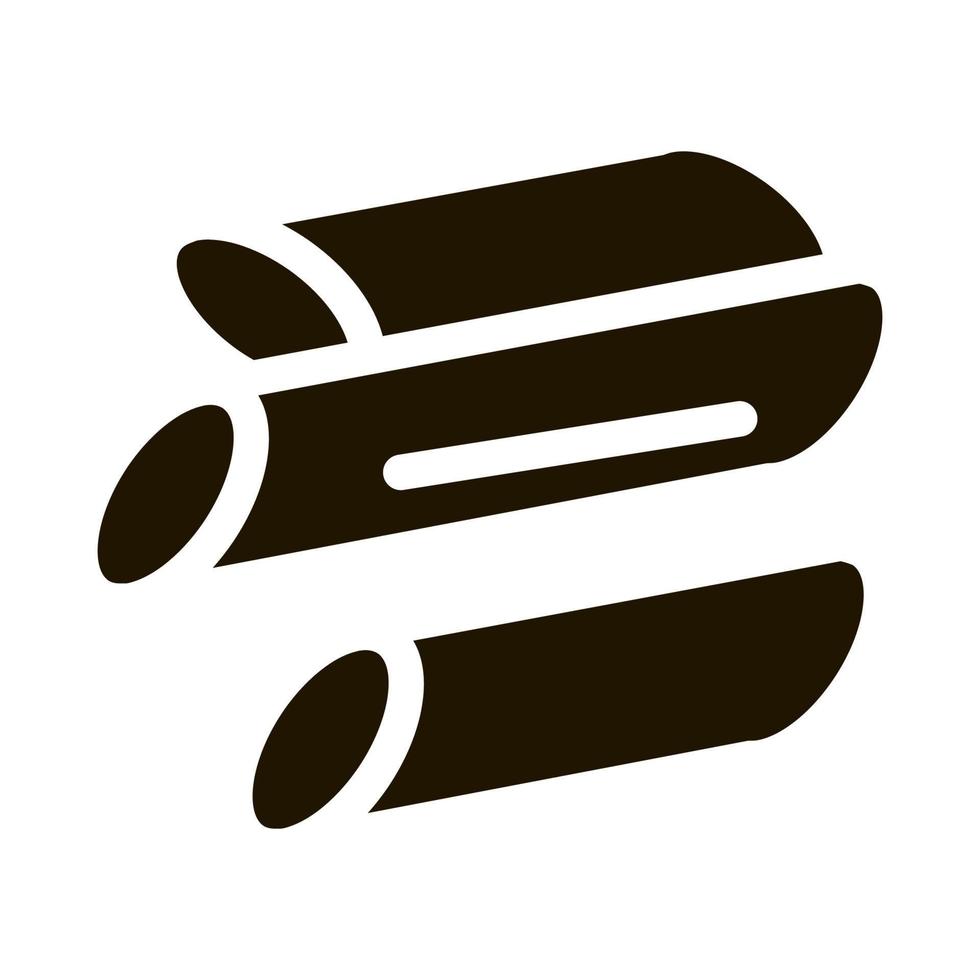 Sliced Canes Icon Vector Glyph Illustration