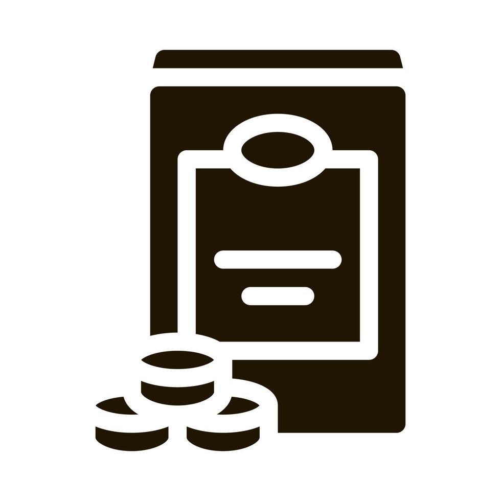 Sweetener Bottle Icon Vector Glyph Illustration
