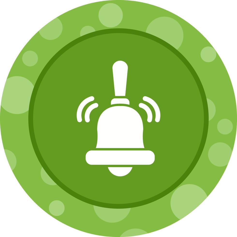 icono de vector de campana de anillo