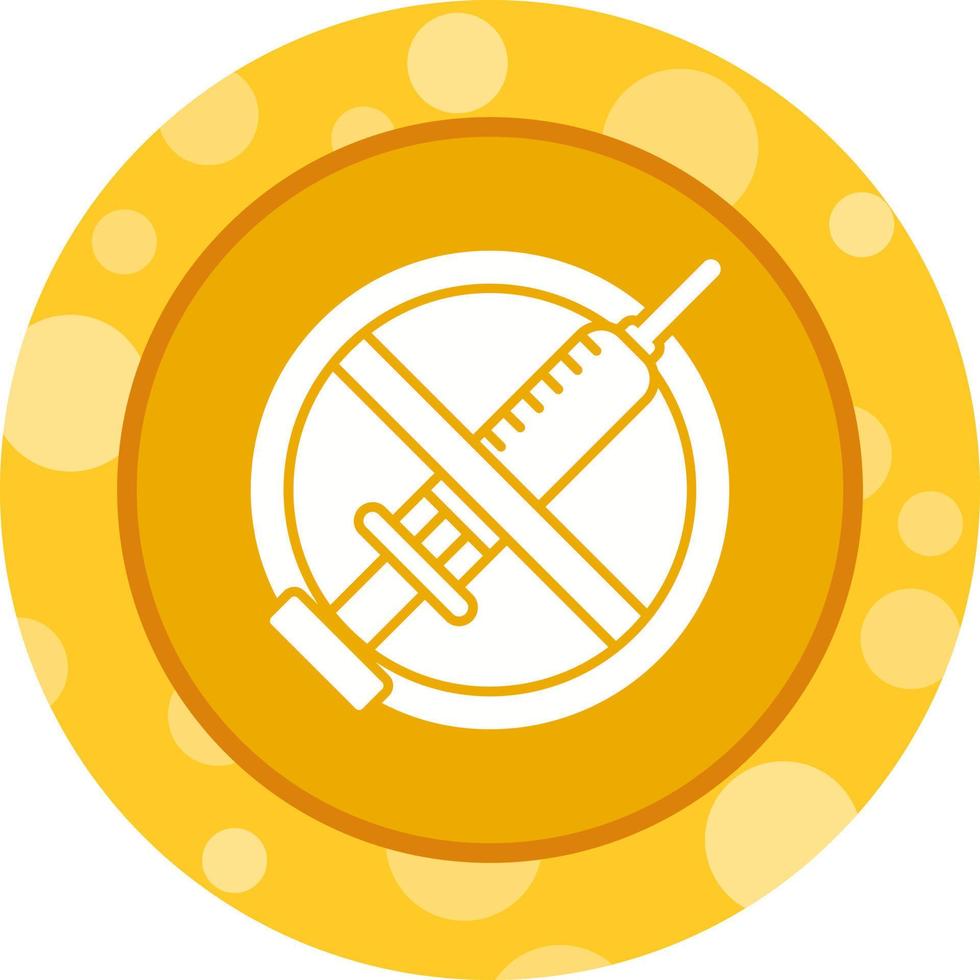 No Vaccines Vector Icon