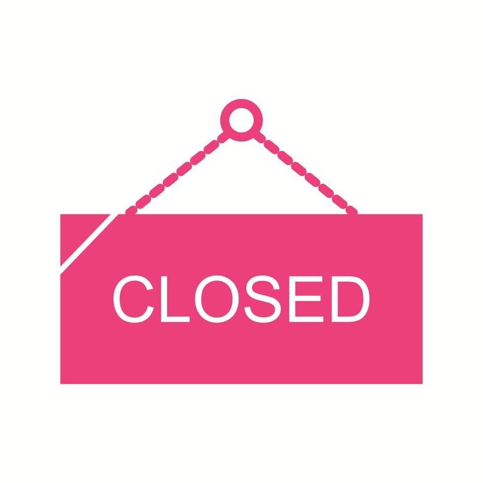 Beautiful Closed Tag Glyph Vector Icon