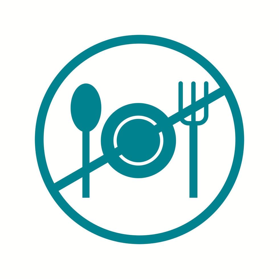 Beautiful Fasting Glyph Vector Icon