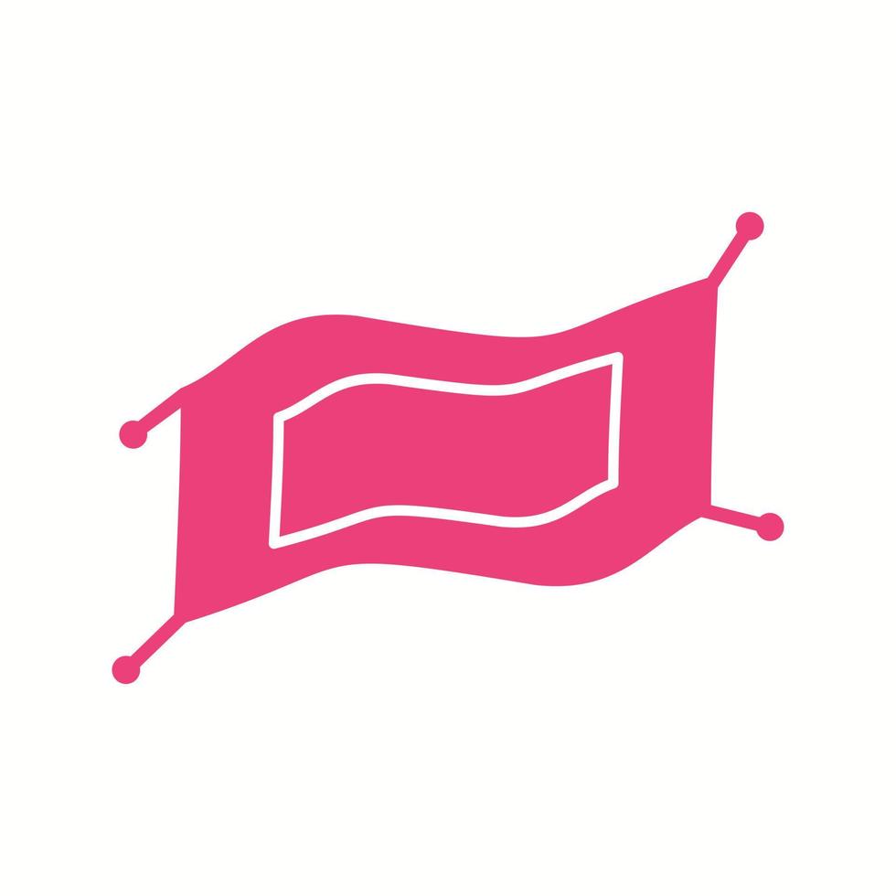 Beautiful Magical Carpet  Glyph Vector Icon