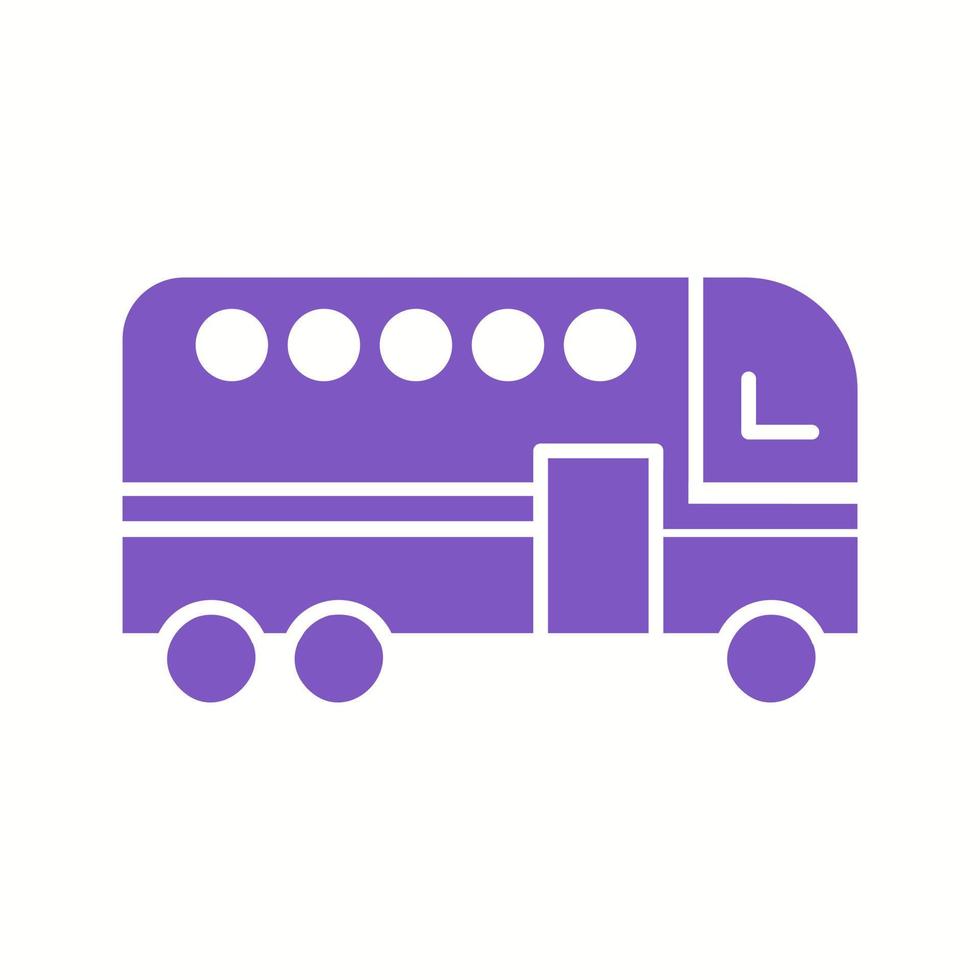 Beautiful Bus Vector Glyph Icon