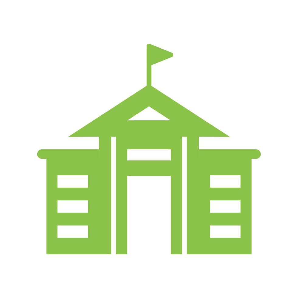 Beautiful College Vector Glyph Icon