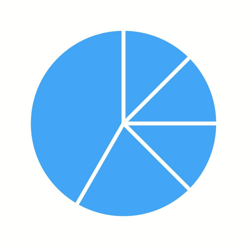 Beautiful Pie chart Vector Glyph icon