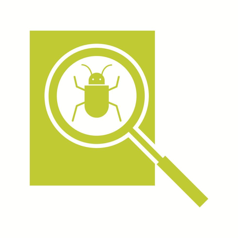 Beautiful Search bug Vector Glyph icon