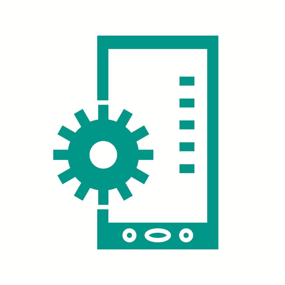 Beautiful mobile settings Vector Glyph ico 17514489 Vector Art at Vecteezy