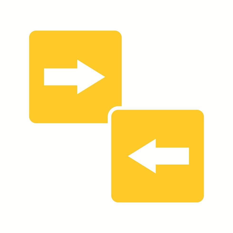 Beautiful Directional arrows Vector Glyph icon