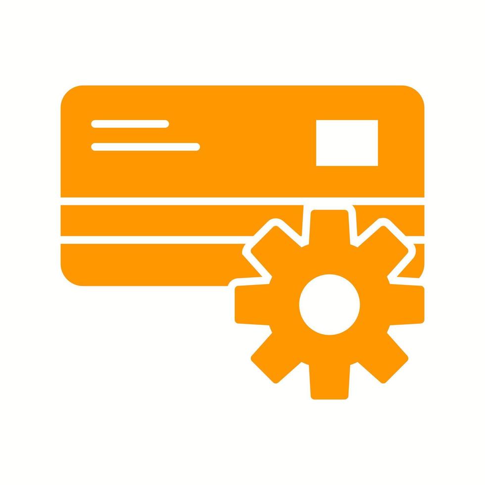 Beautiful Payment settings Vector Glyph icon
