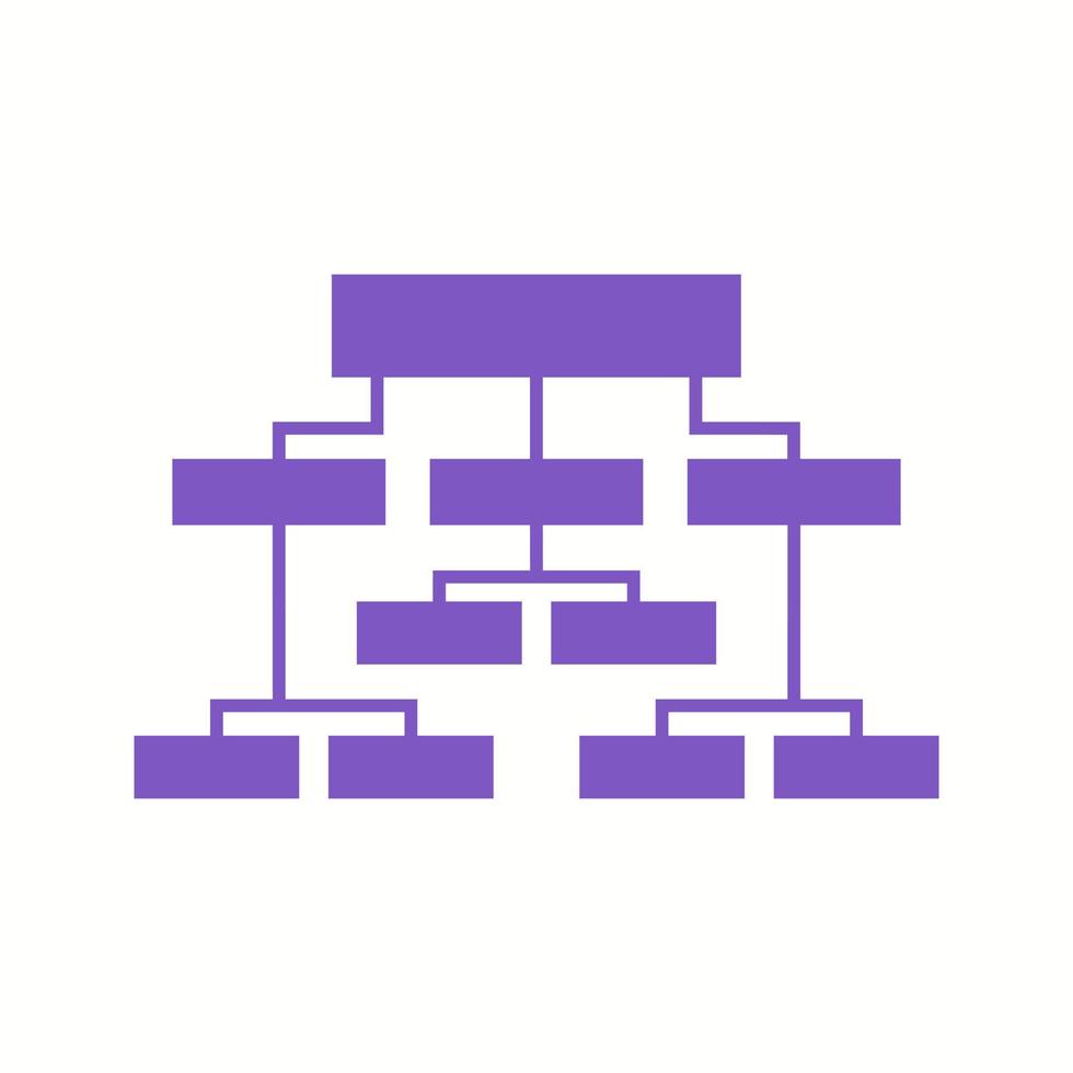 Beautiful Business structure Vector Glyph icon