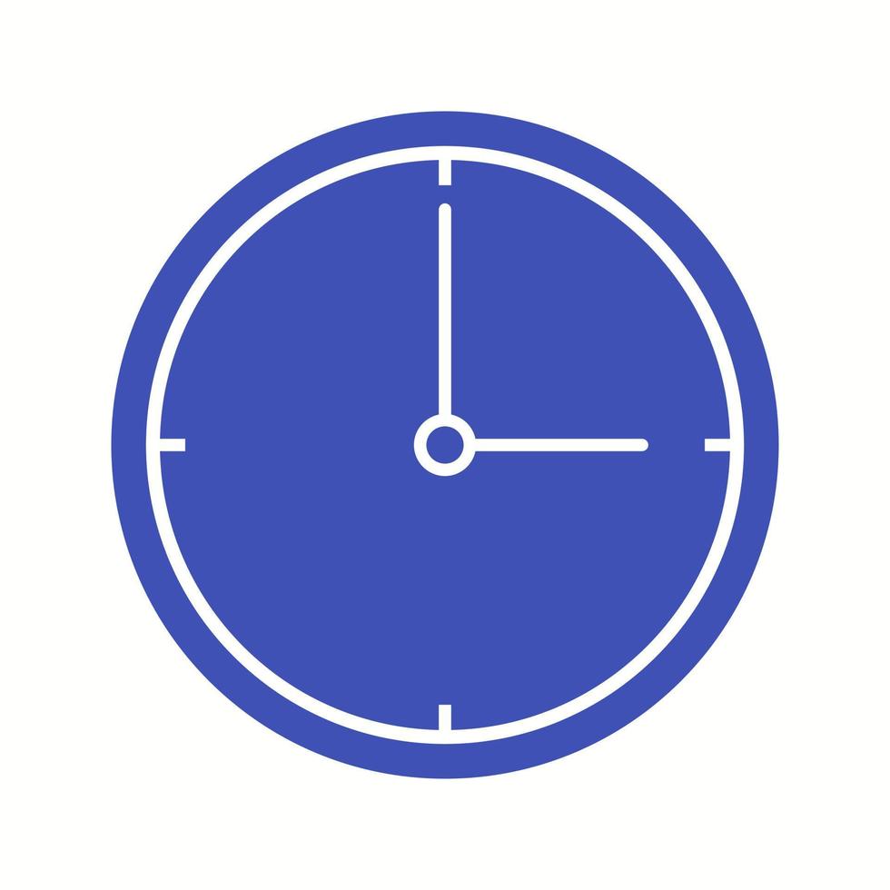Beautiful Clock Vector Glyph icon