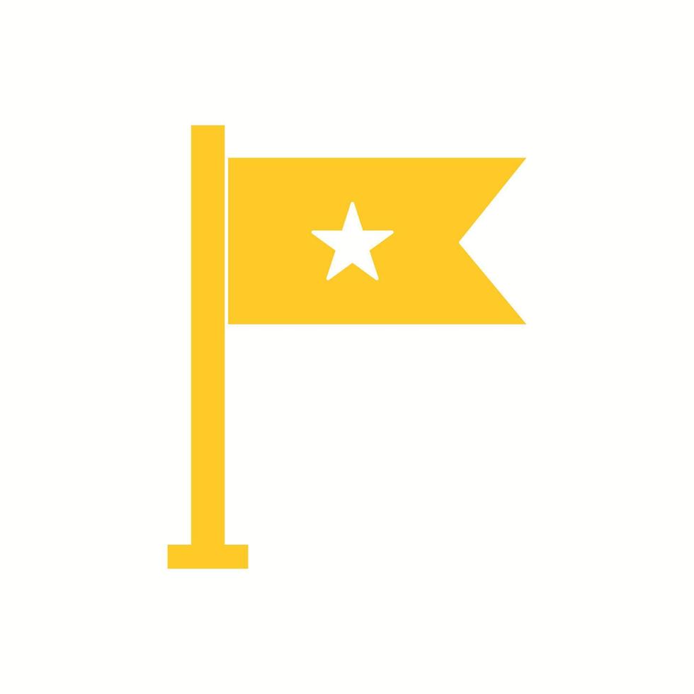 Beautiful Flag Vector Glyph icon
