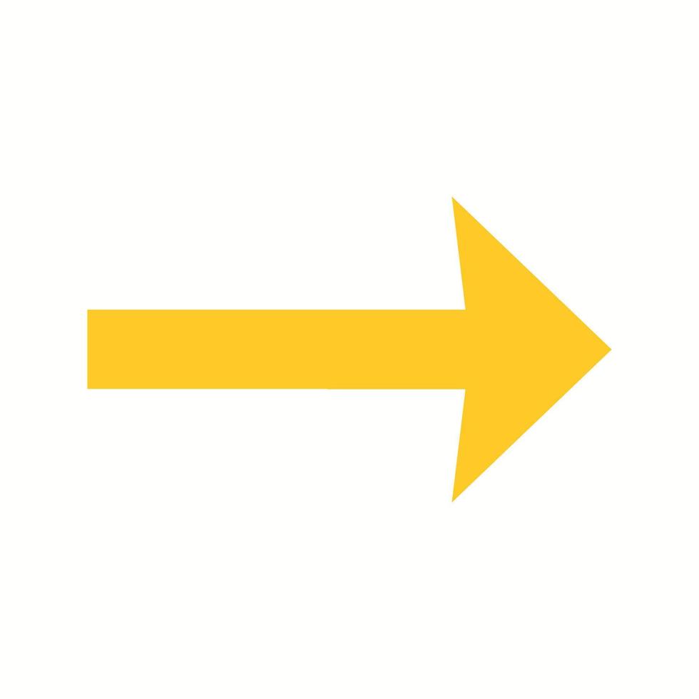 Beautiful Right Arrow Glyph Vector Icon