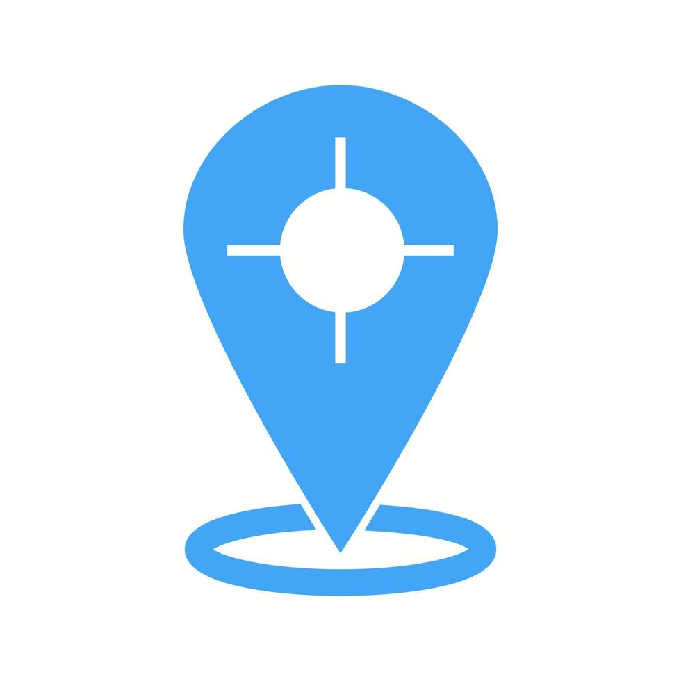 Beautiful Track Location Glyph Vector Icon