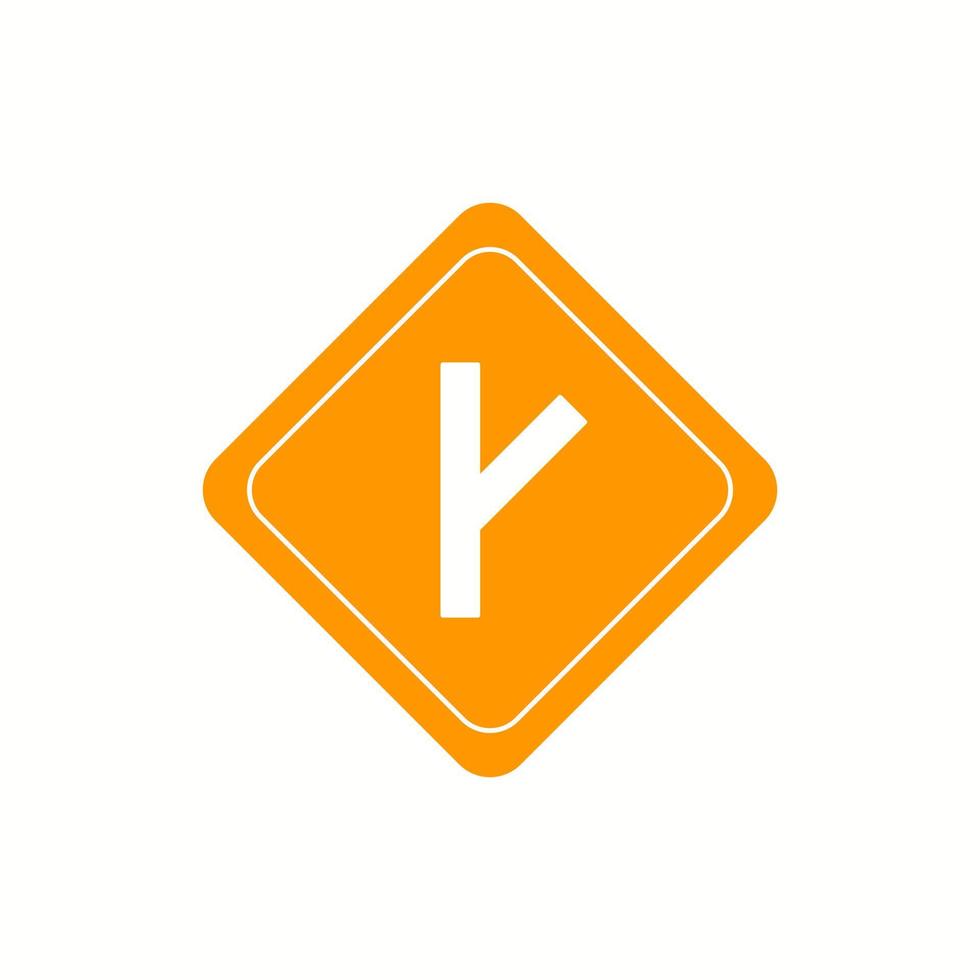 Beautiful Link road sign Vector Glyph icon