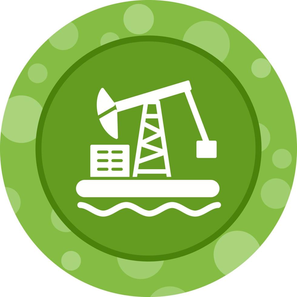 Oil Platform Vector Icon