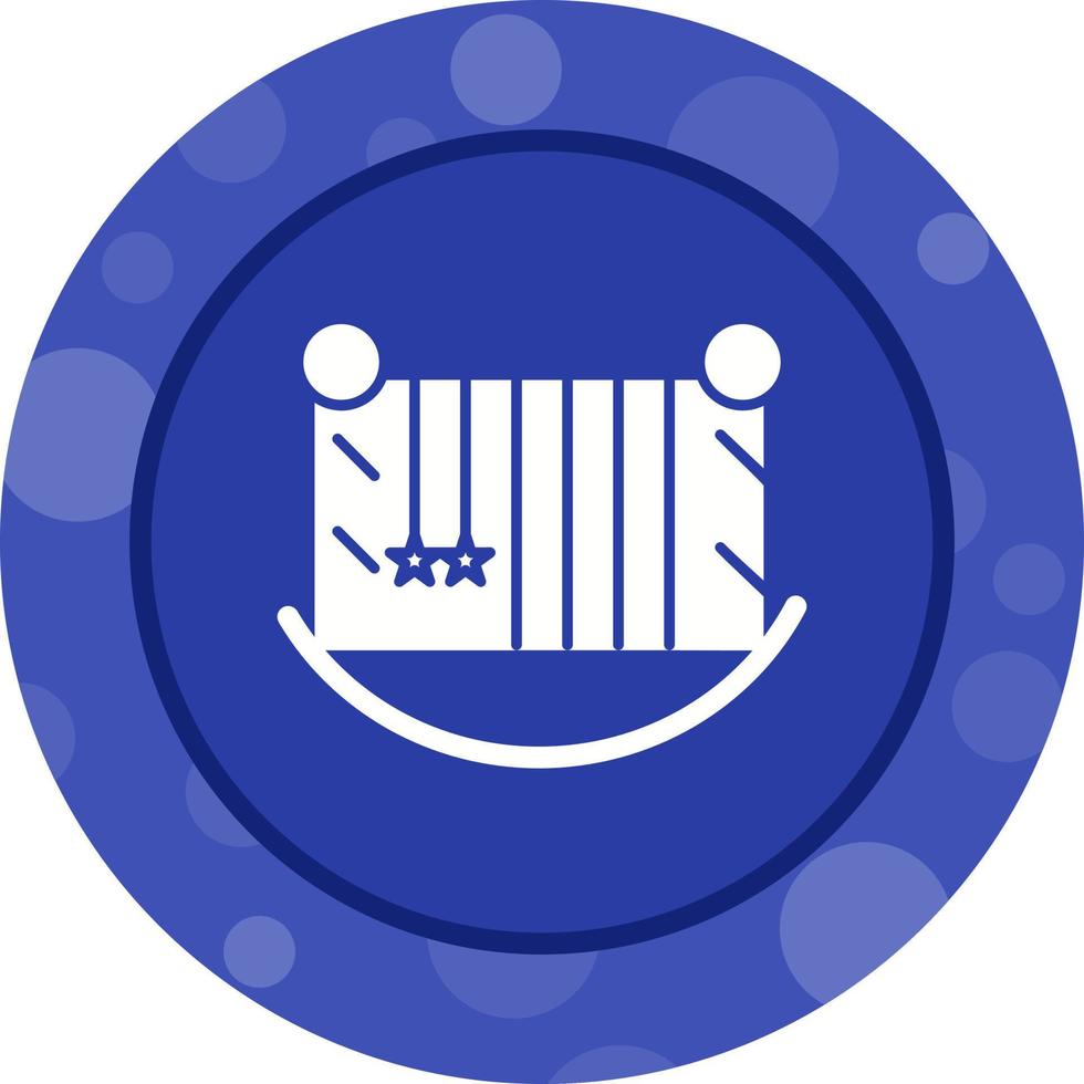 Baby Cot Vector Icon