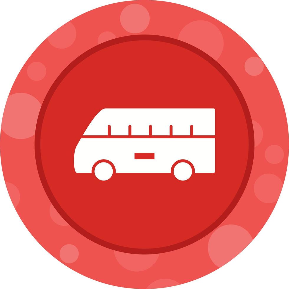 Bus on Airport Vector Icon