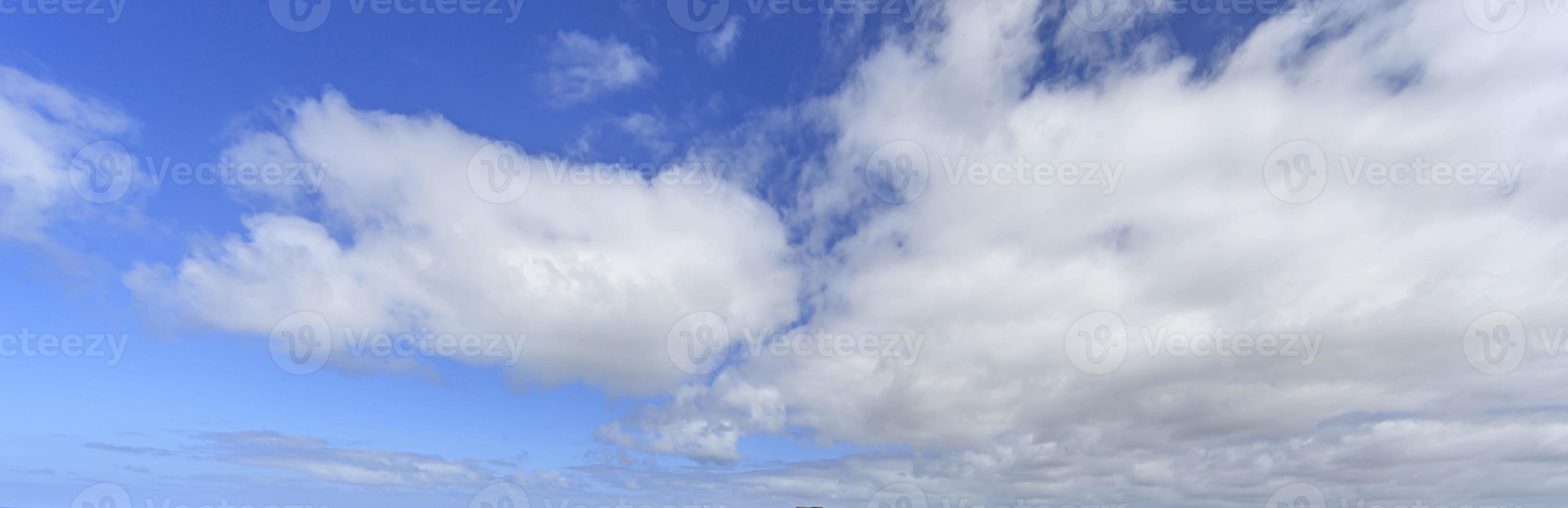 Image of a partly cloudy and partly clear sky during the day photo