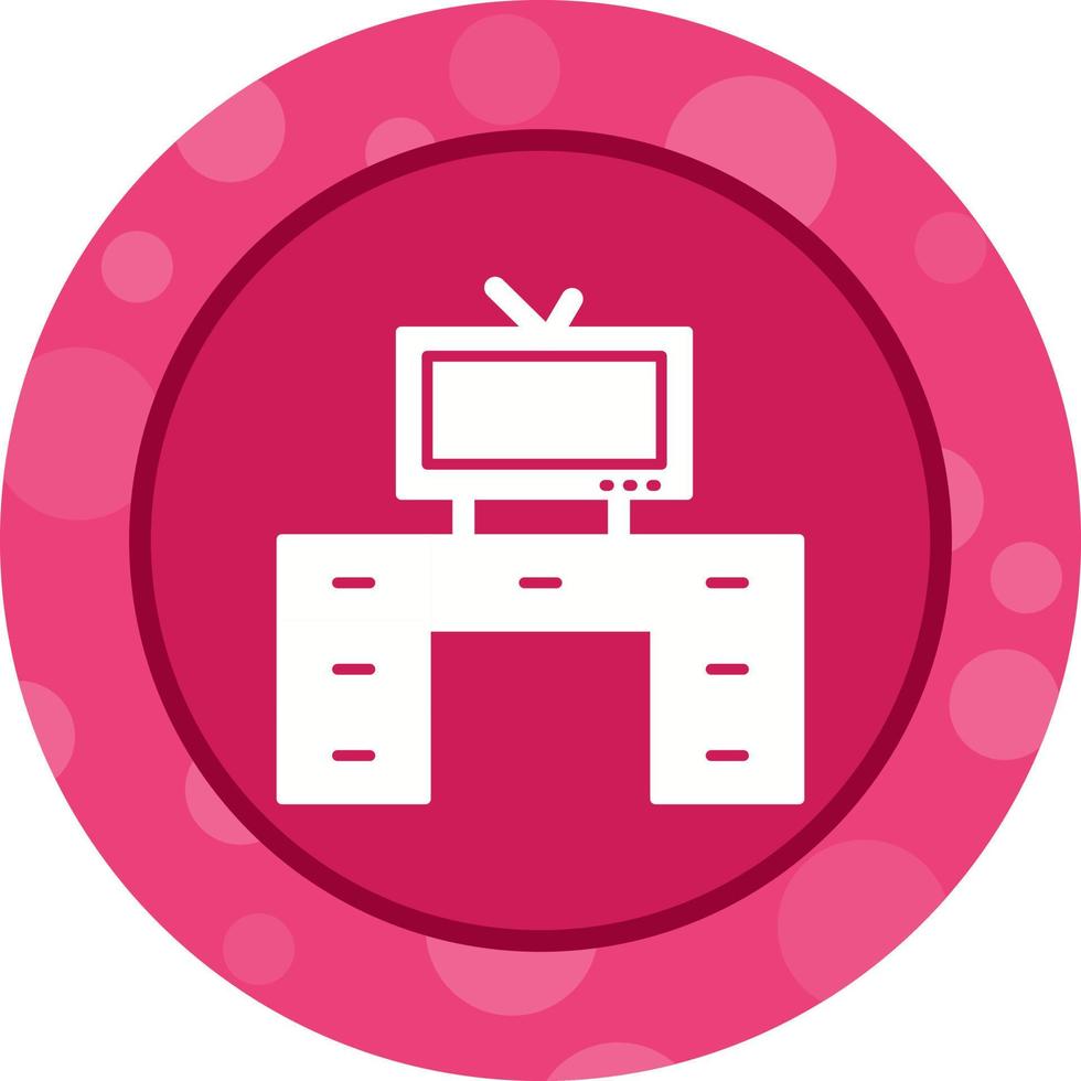 Television Set with Vector Icon