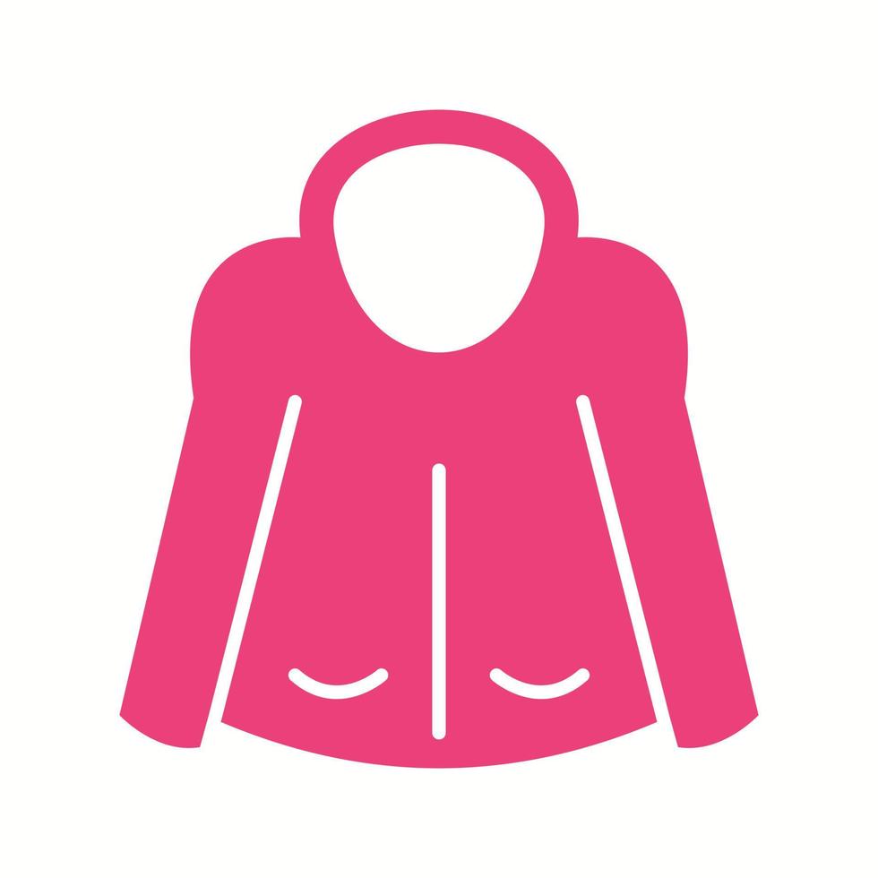 Beautiful Jacket Glyph Vector Icon