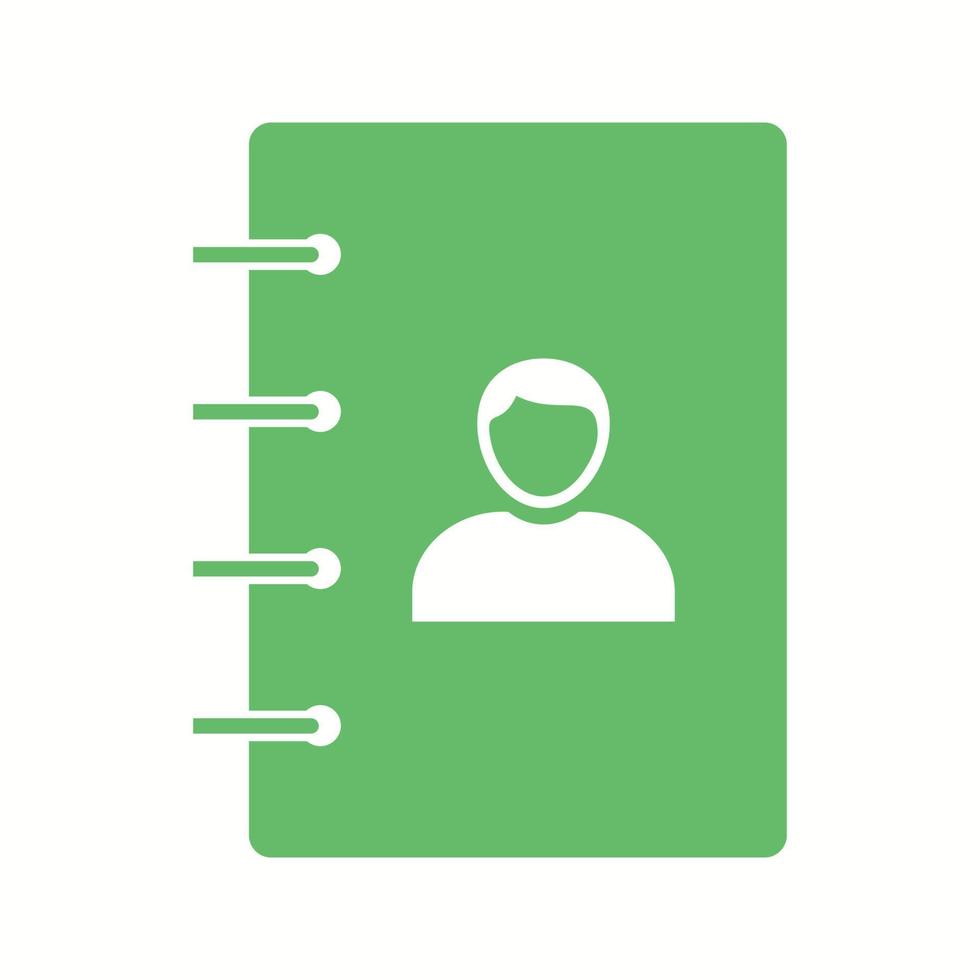 Beautiful Contacts Glyph Vector Icon