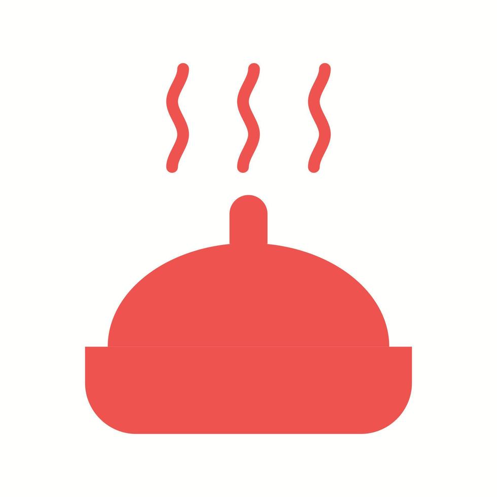 Beautiful Hot Food Glyph Vector Icon
