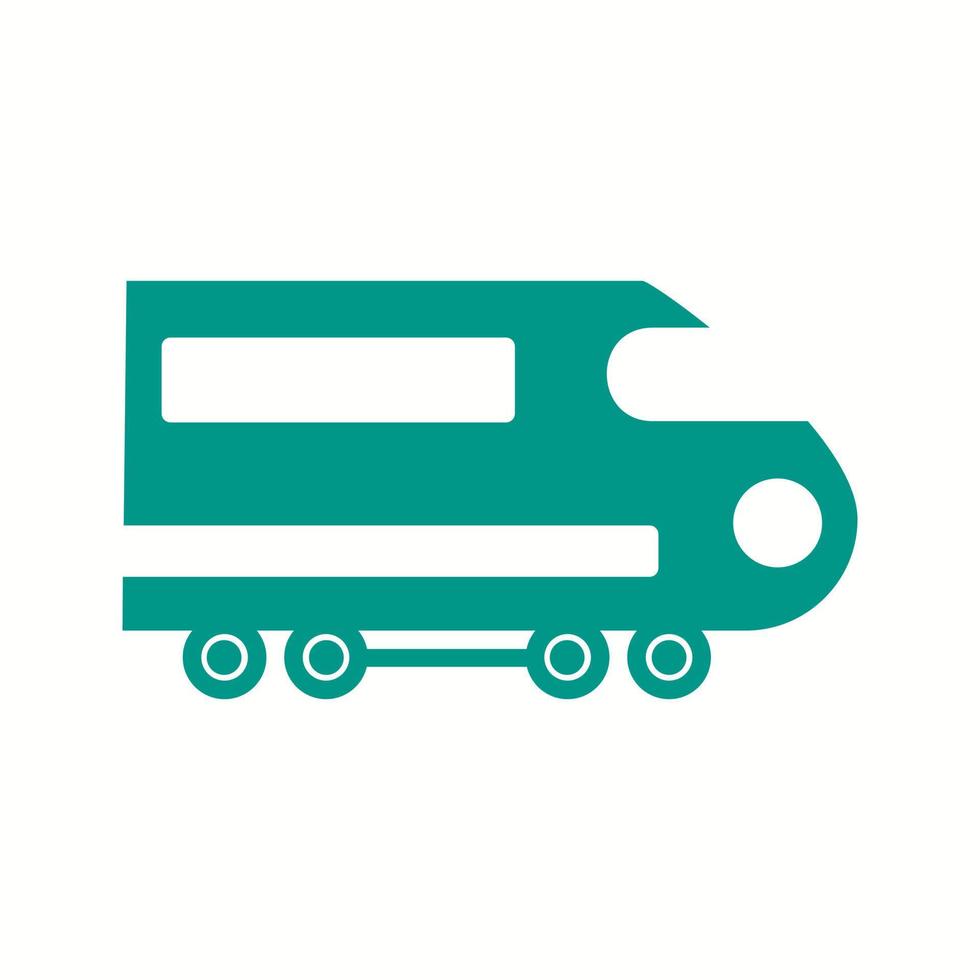 Beautiful Bullet train Vector Glyph Icon